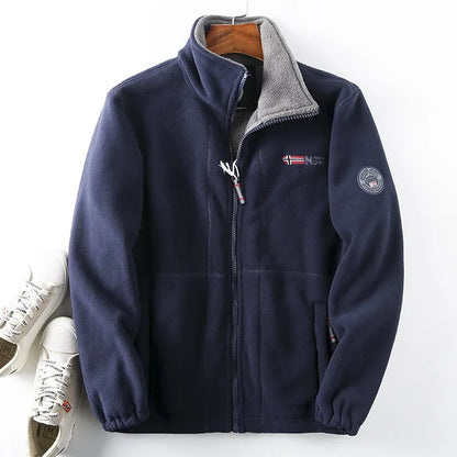 Warme Fleece Sherpa Jacke Winter