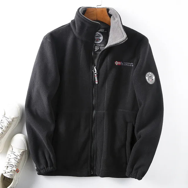 Warme Fleece Sherpa Jacke Winter