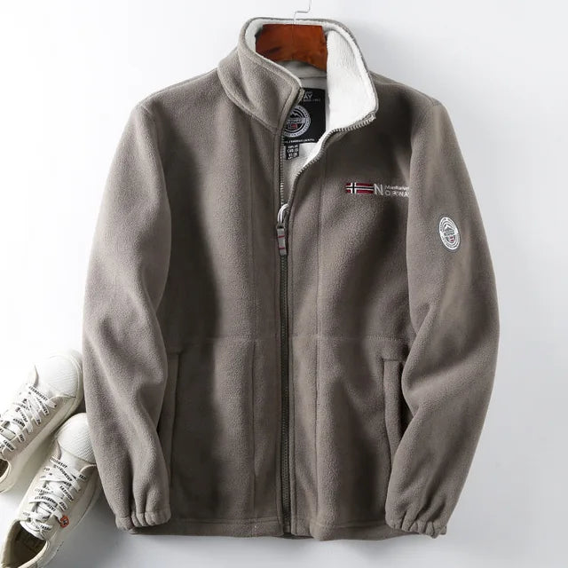 Warme Fleece Sherpa Jacke Winter