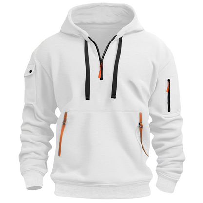Men's Hoodie Zipper Pockets Sporty