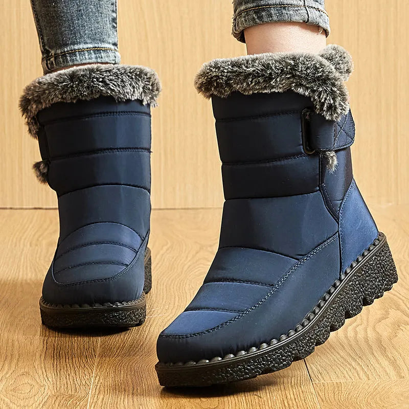 Wasserdichte Damenstiefel Winter Warm Fleece - IdealeKleiden