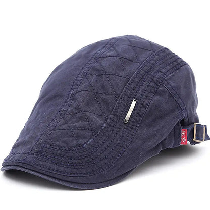 Men's Adjustable Flat Canvas Cap