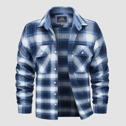 Men's Modern Plaid Flannel Shirt