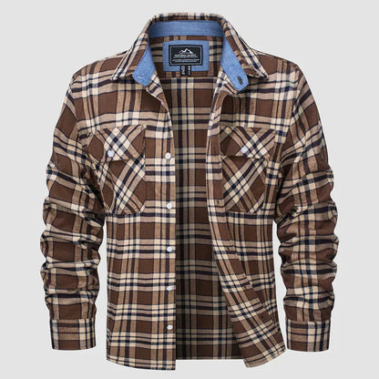Men's Modern Plaid Flannel Shirt