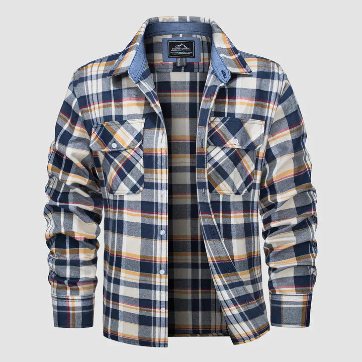 Men's Modern Plaid Flannel Shirt