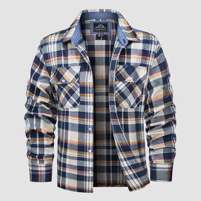 Men's Modern Plaid Flannel Shirt