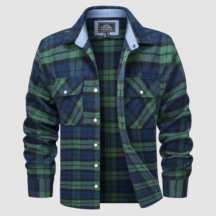 Men's Modern Plaid Flannel Shirt