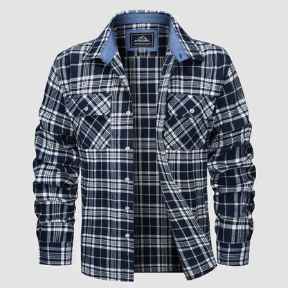 Men's Modern Plaid Flannel Shirt