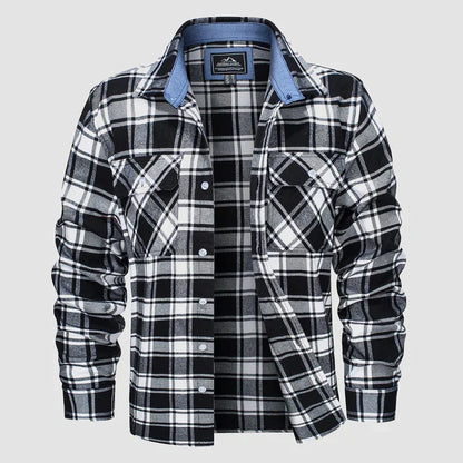 Men's Modern Plaid Flannel Shirt