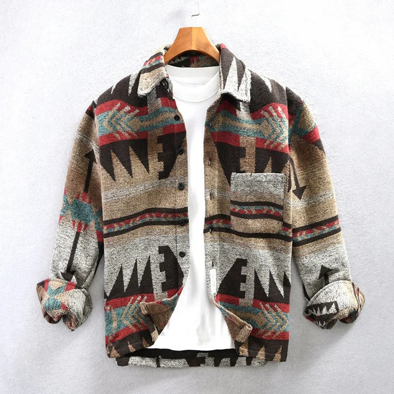 Herren Flanellhemd Langarm Vintage Look - IdealeKleiden