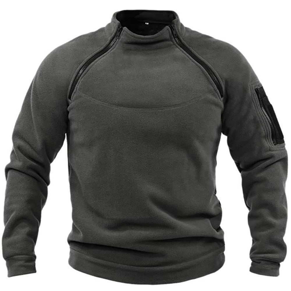 Men's Fleece Pullover Warm Half-Zip Outdoor