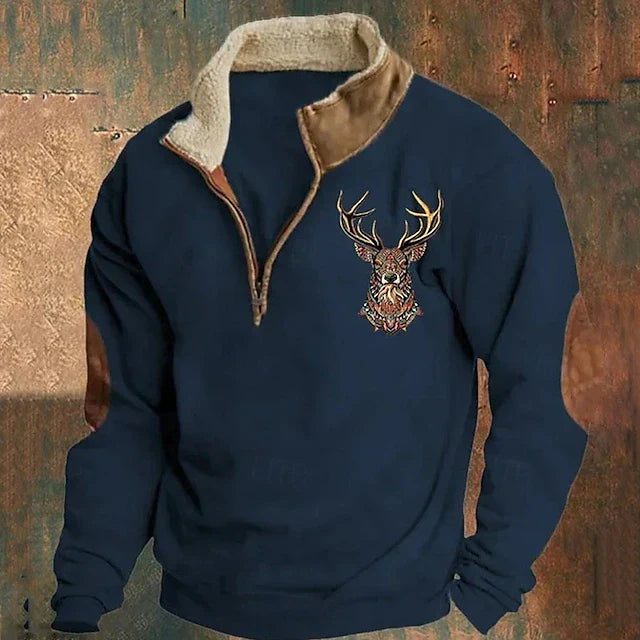 Warmer Fleece Pullover Men Winter