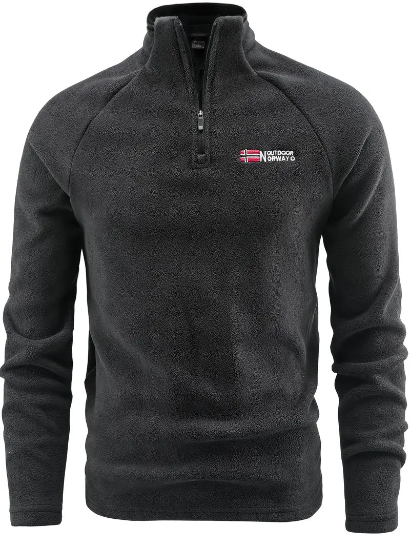 Men's Warm Fleece Quarter-Zip Pullover