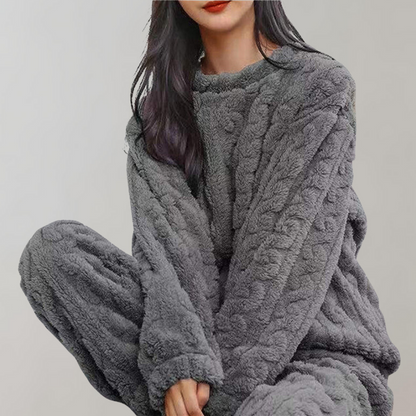 Weiche Fleece Pyjamas Set - IdealeKleiden