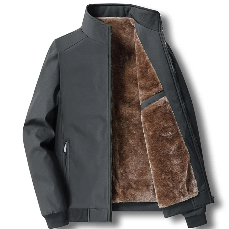 Herren Winterjacke Fleece Isoliert Winddicht - IdealeKleiden