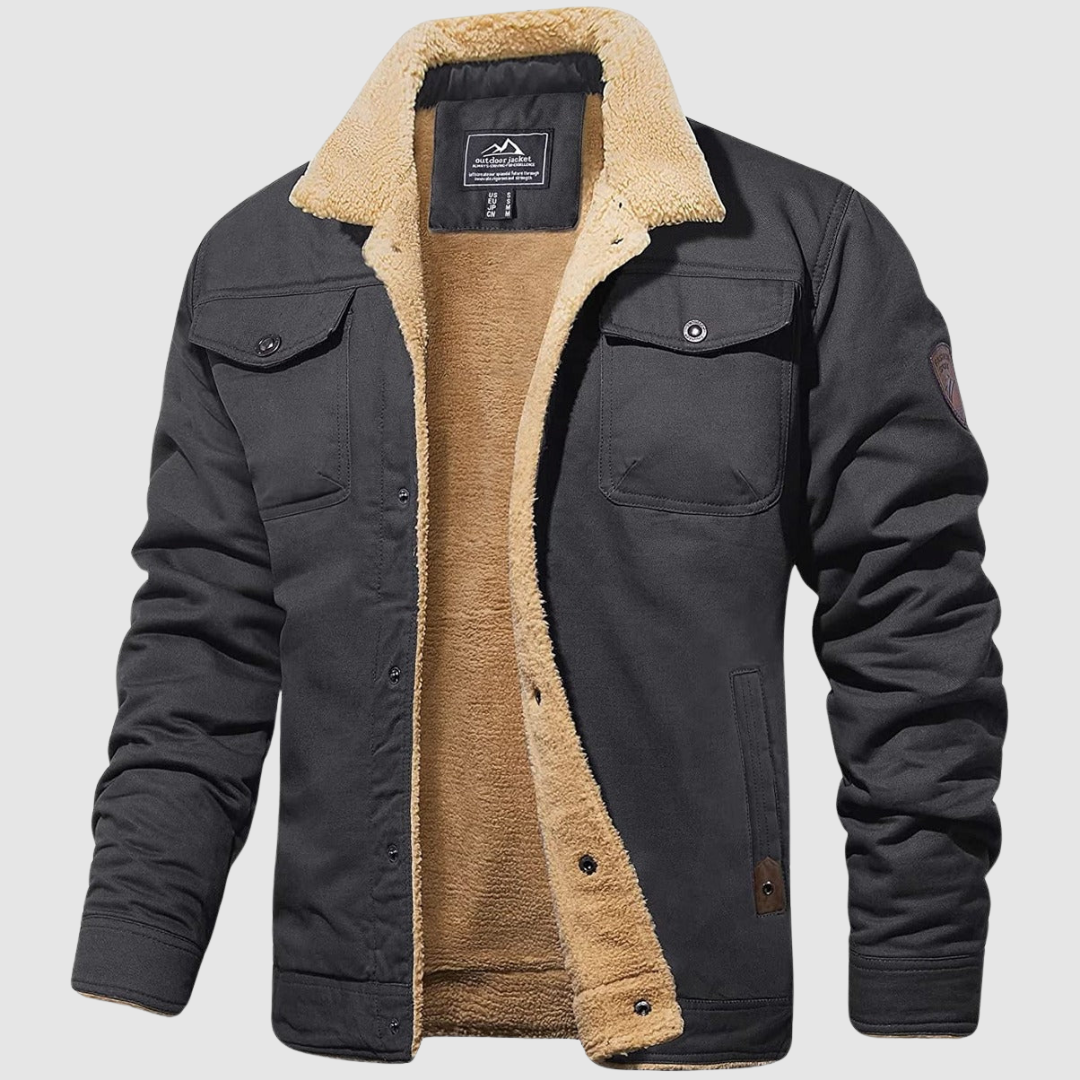 Warm gefütterte Herren Winterjacke - IdealeKleiden