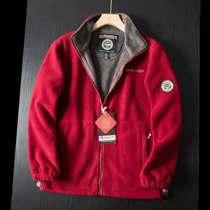 Men's Warm Fleece Jacket with Pockets