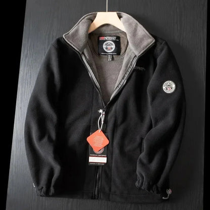 Men's Warm Fleece Jacket with Pockets