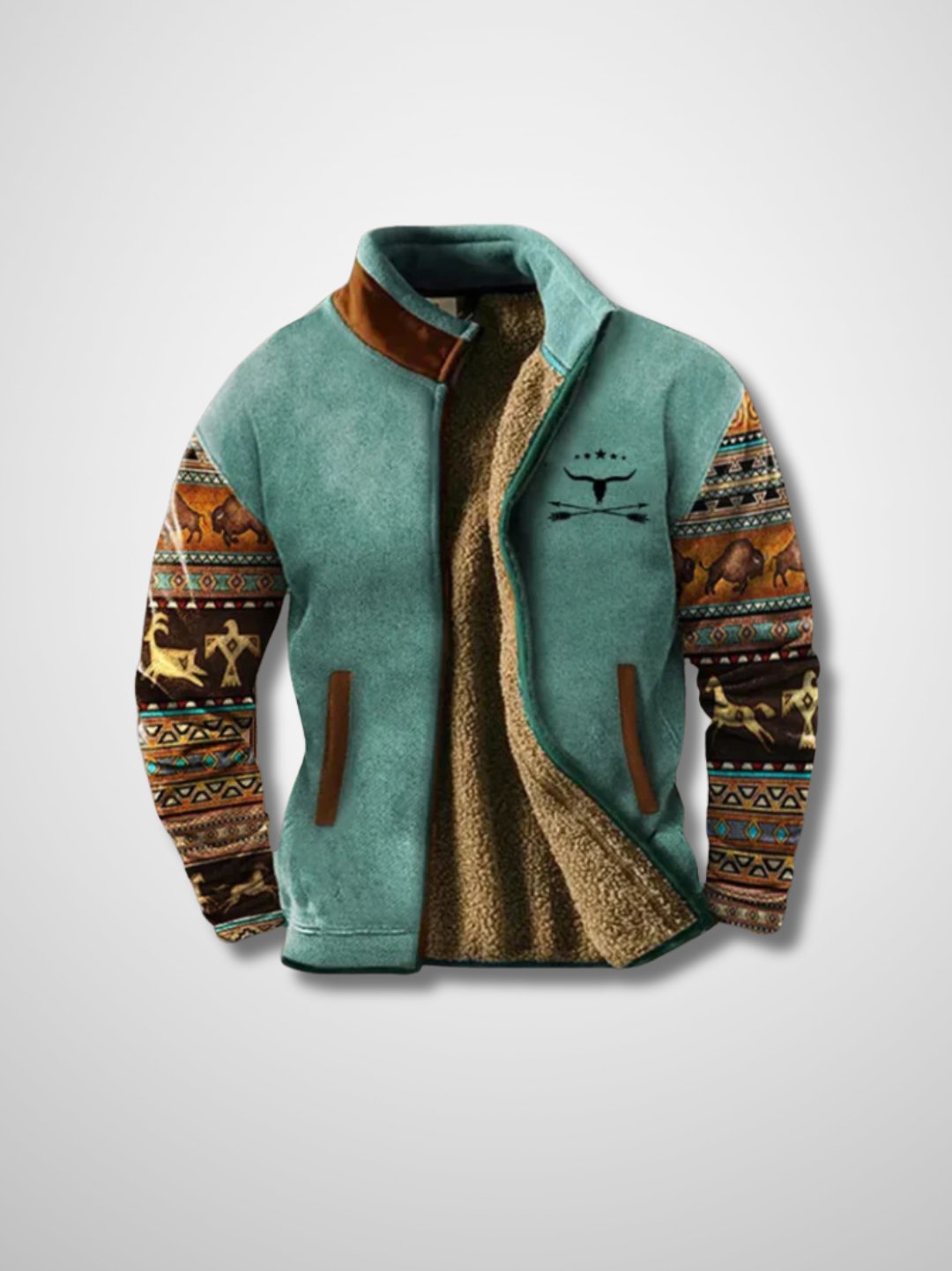 Men's Fleece Jacket Warm Sherpa Winter Jacket