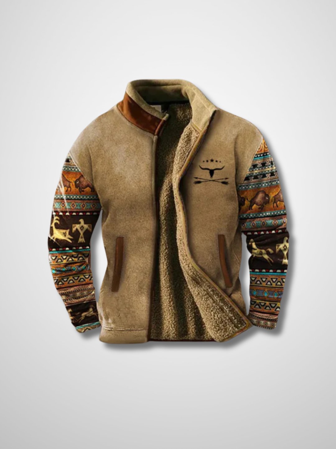 Men's Fleece Jacket Warm Sherpa Winter Jacket