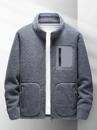 Men's Warm Fleece Zip-Up Jacket