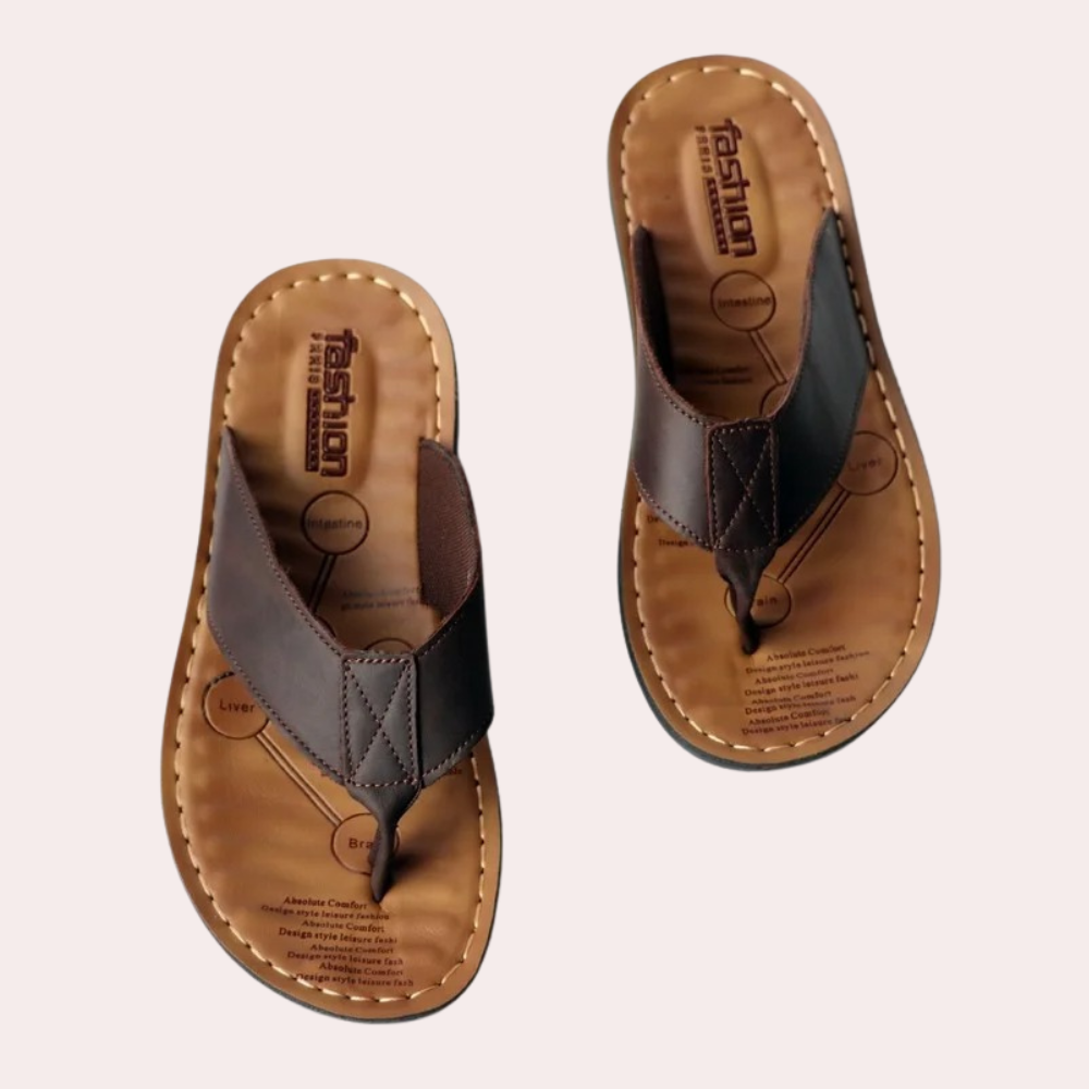 Ergonomic Men's Leather Sandals