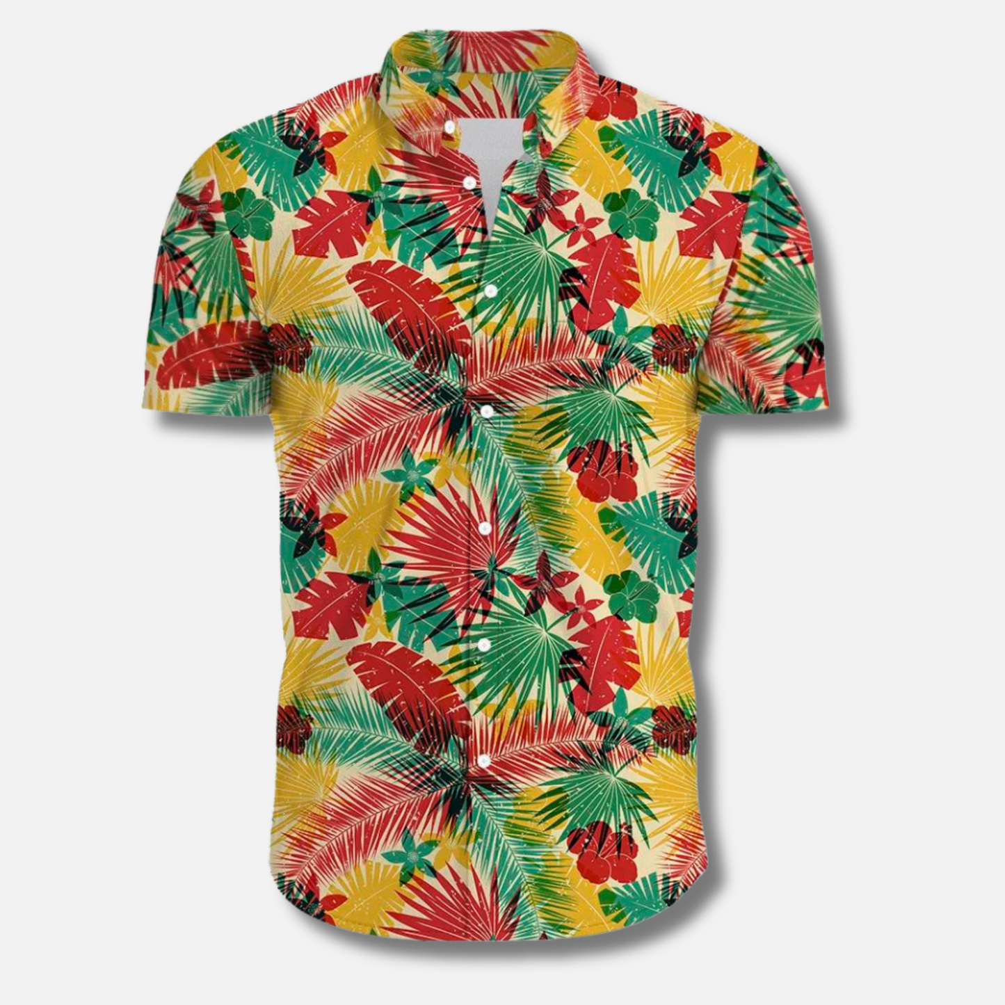 Men's Summer Floral Shirt Hawaii Style