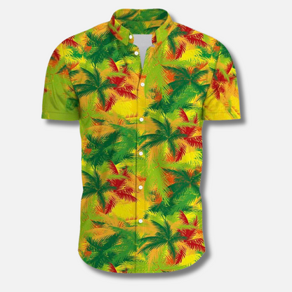 Men's Summer Floral Shirt Hawaii Style