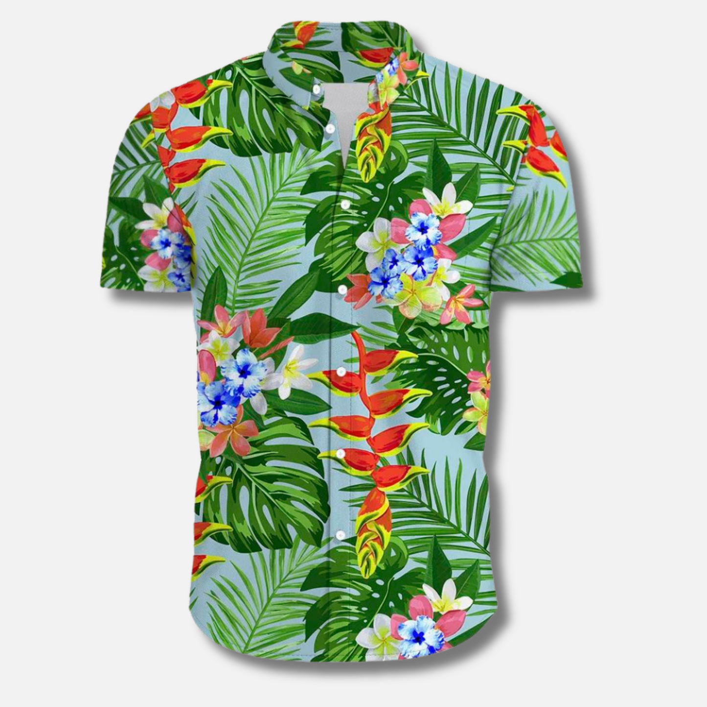 Men's Summer Floral Shirt Hawaii Style