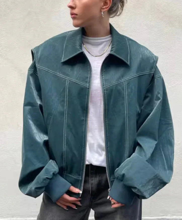 Oversized Women's Bomber Jacket Generous Style