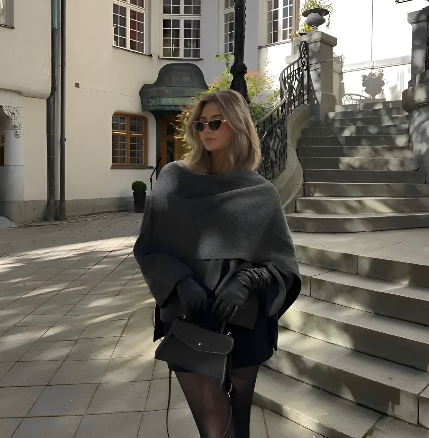 Eleganter Oversize Wintermantel - IdealeKleiden