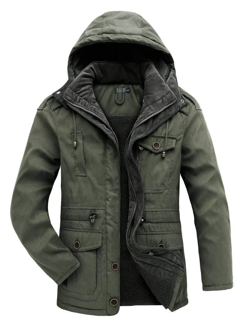 Men's Warm Insulated Winter Parka