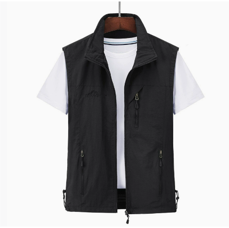 Men's Cargo Vest Sleeveless Zipper