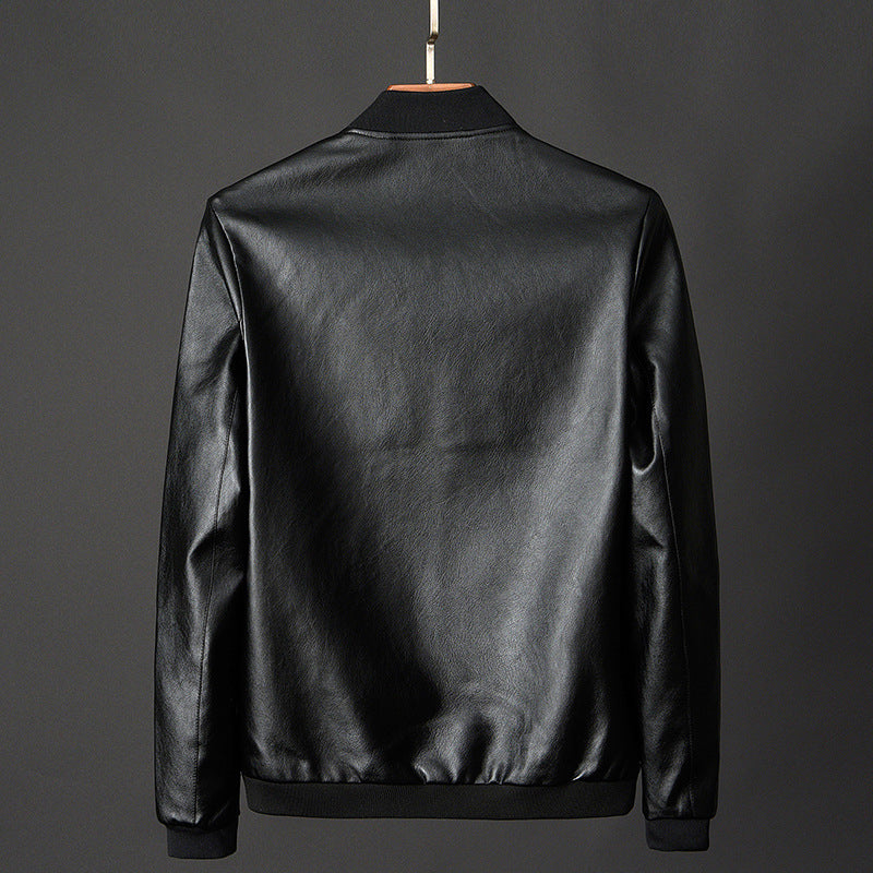 Lederjacke Herren Modern Biker - IdealeKleiden