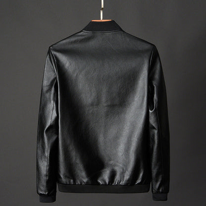 Lederjacke Herren Modern Biker - IdealeKleiden