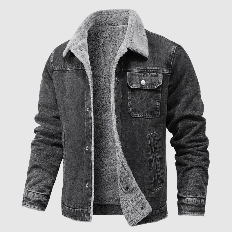 Herren Fleecejacke Retro Style