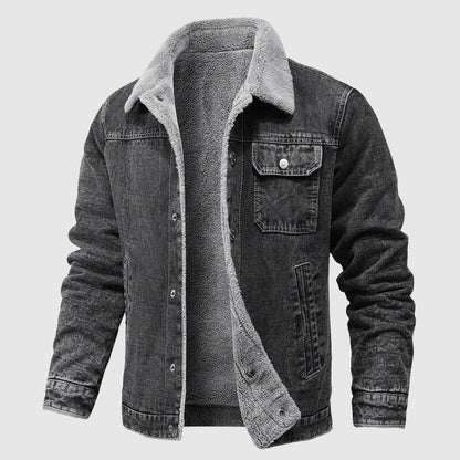 Herren Fleecejacke Retro Style