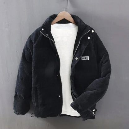Klassische Cordjacke Warm Gepolstert