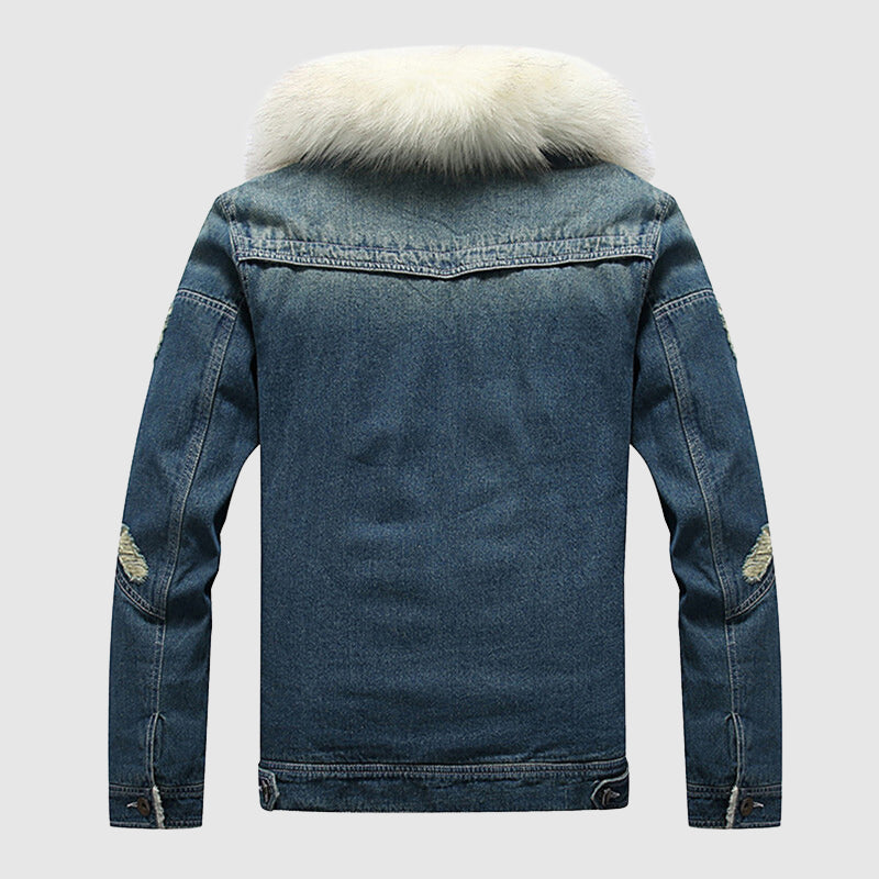 Robuste Denimjacke Herren Trendy Style - IdealeKleiden