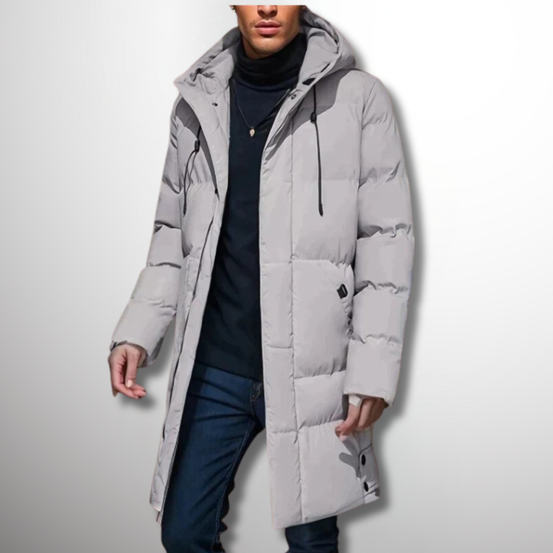 Men's Winter Puffer Hooded Long Jacket