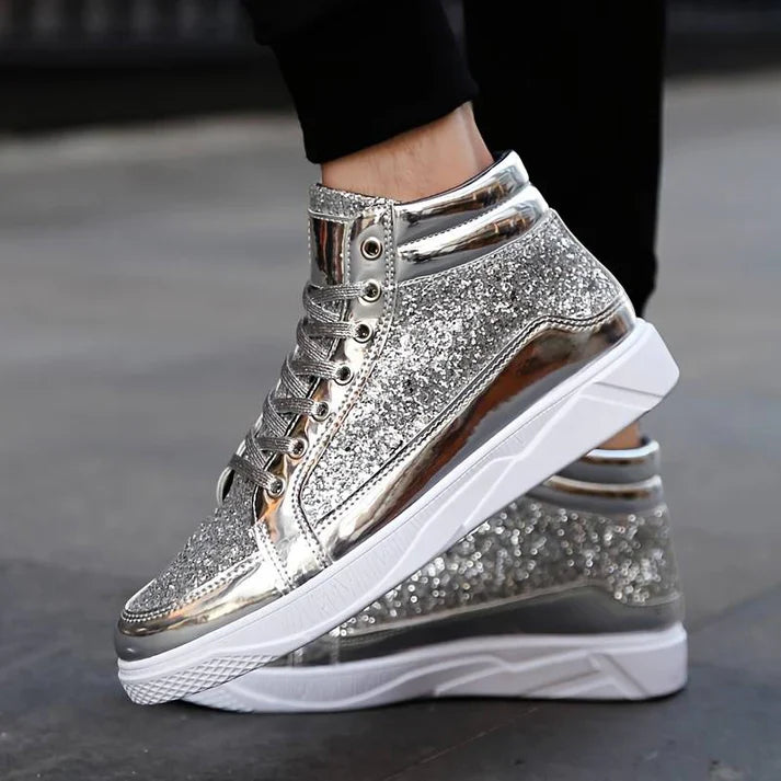Glitter Shoes for Men Elegant Design