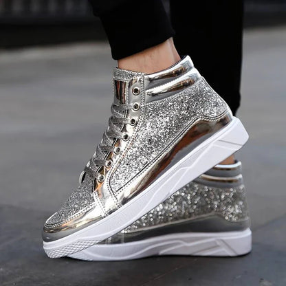 Glitter Shoes for Men Elegant Design
