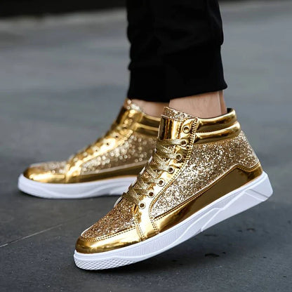 Glitter Shoes for Men Elegant Design