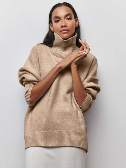 Women's Turtleneck Sweater Soft Modern