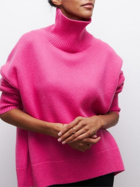 Women's Turtleneck Sweater Soft Modern