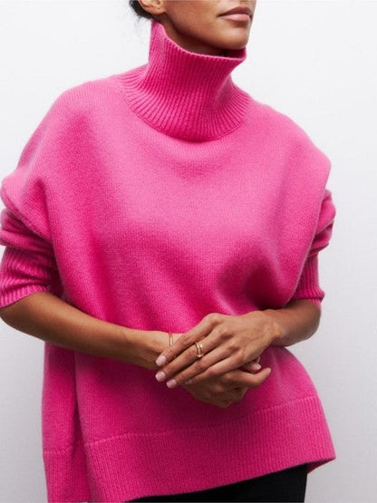 Women's Turtleneck Sweater Soft Modern