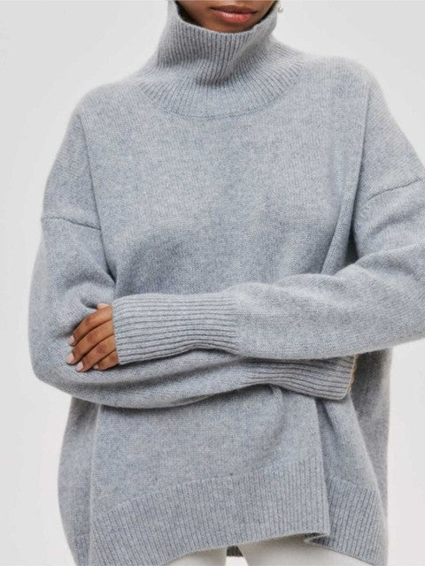 Women's Turtleneck Sweater Soft Modern