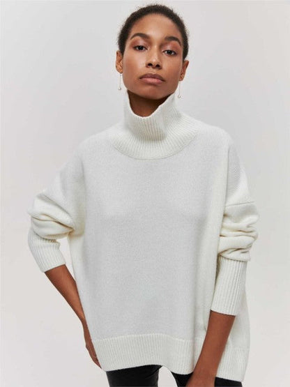 Women's Turtleneck Sweater Soft Modern