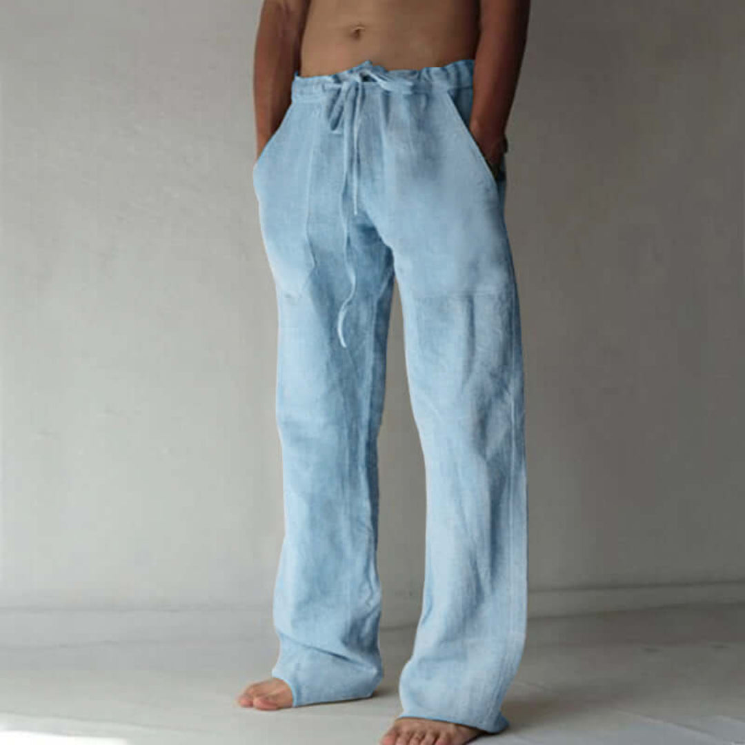 Comfortable Men's Linen Trousers Loose Fit