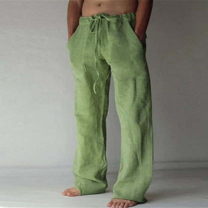 Comfortable Men's Linen Trousers Loose Fit